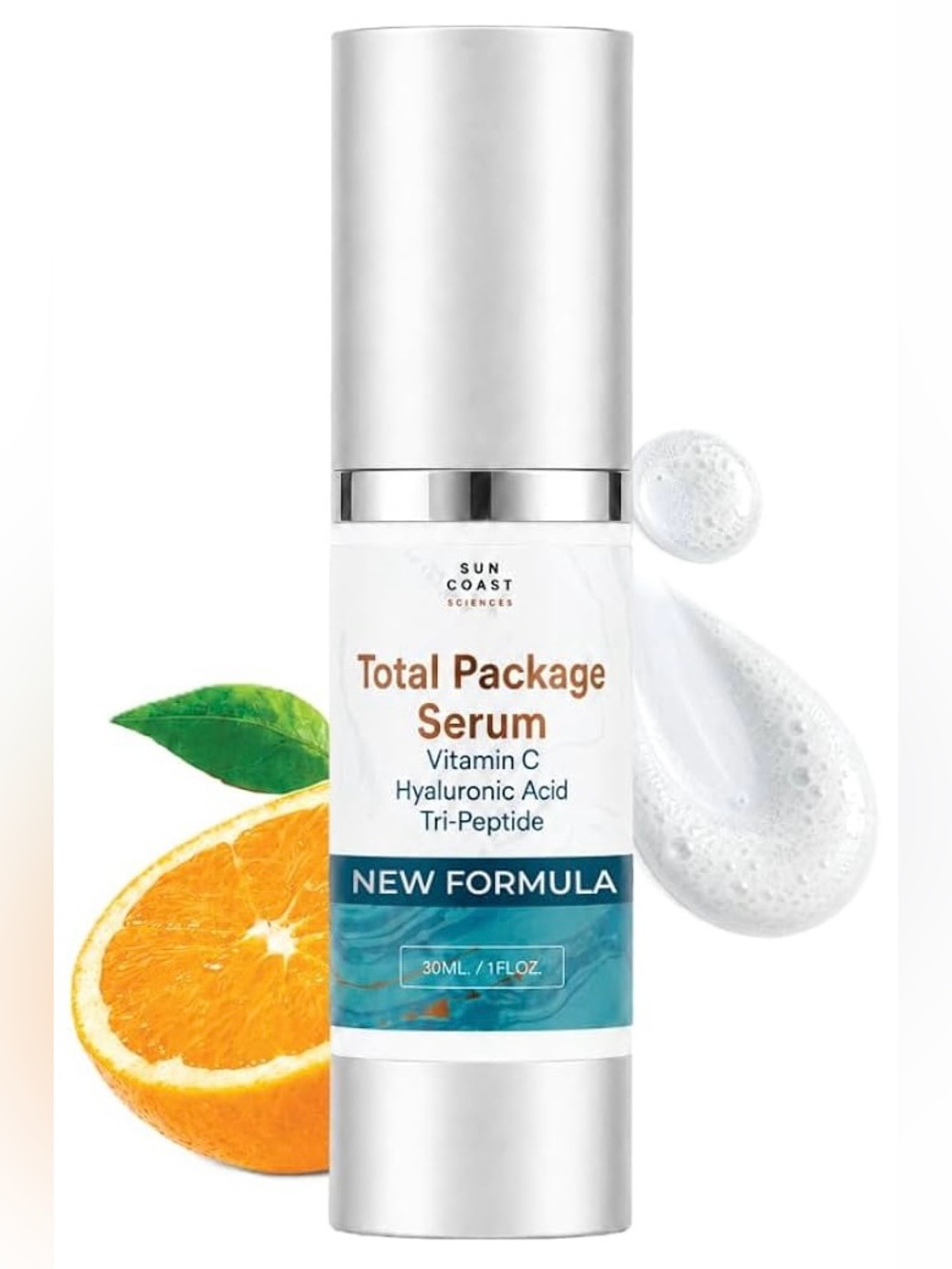 Total Package Vit C Serum - Hyaluronic Acid and Peptide Full Size Serum